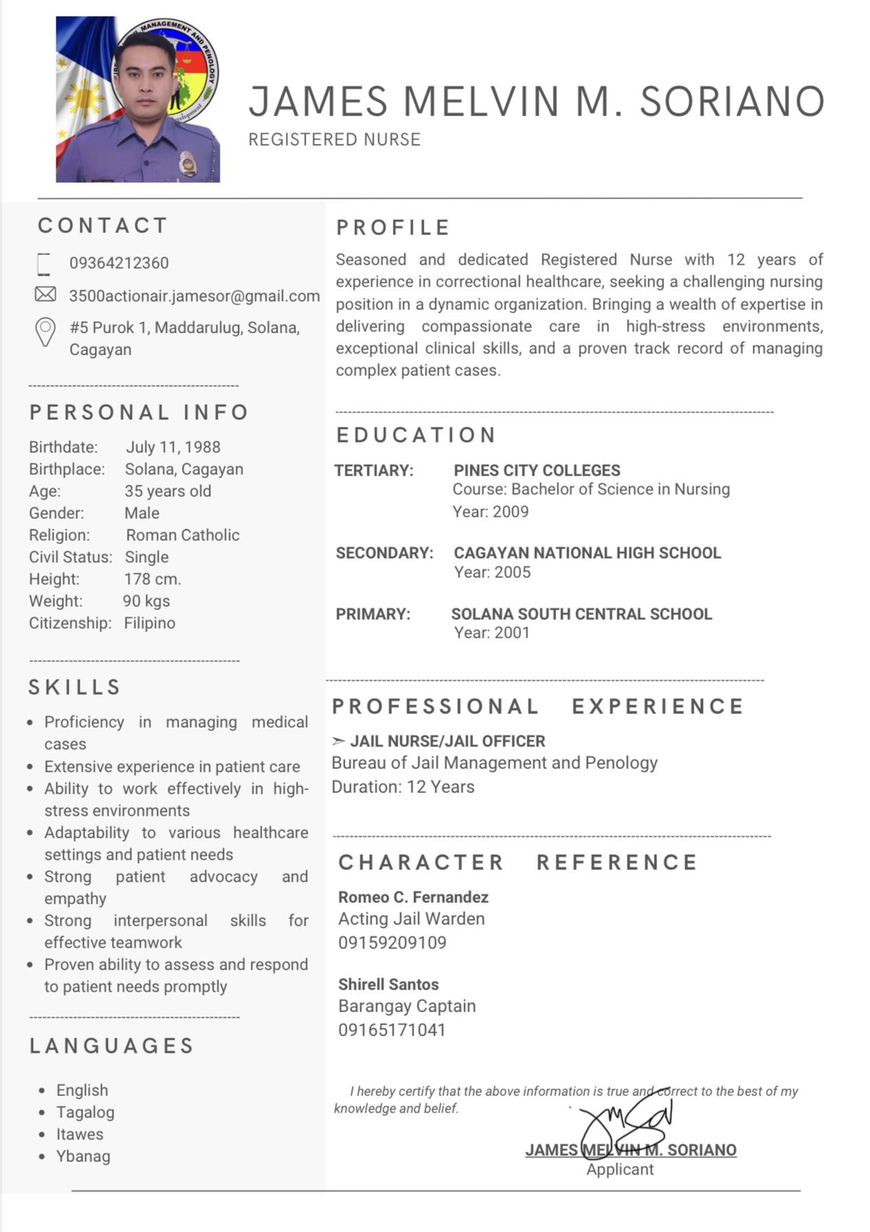UPLOAD RESUME