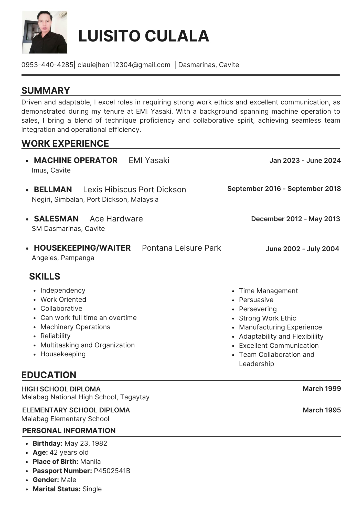 UPLOAD RESUME