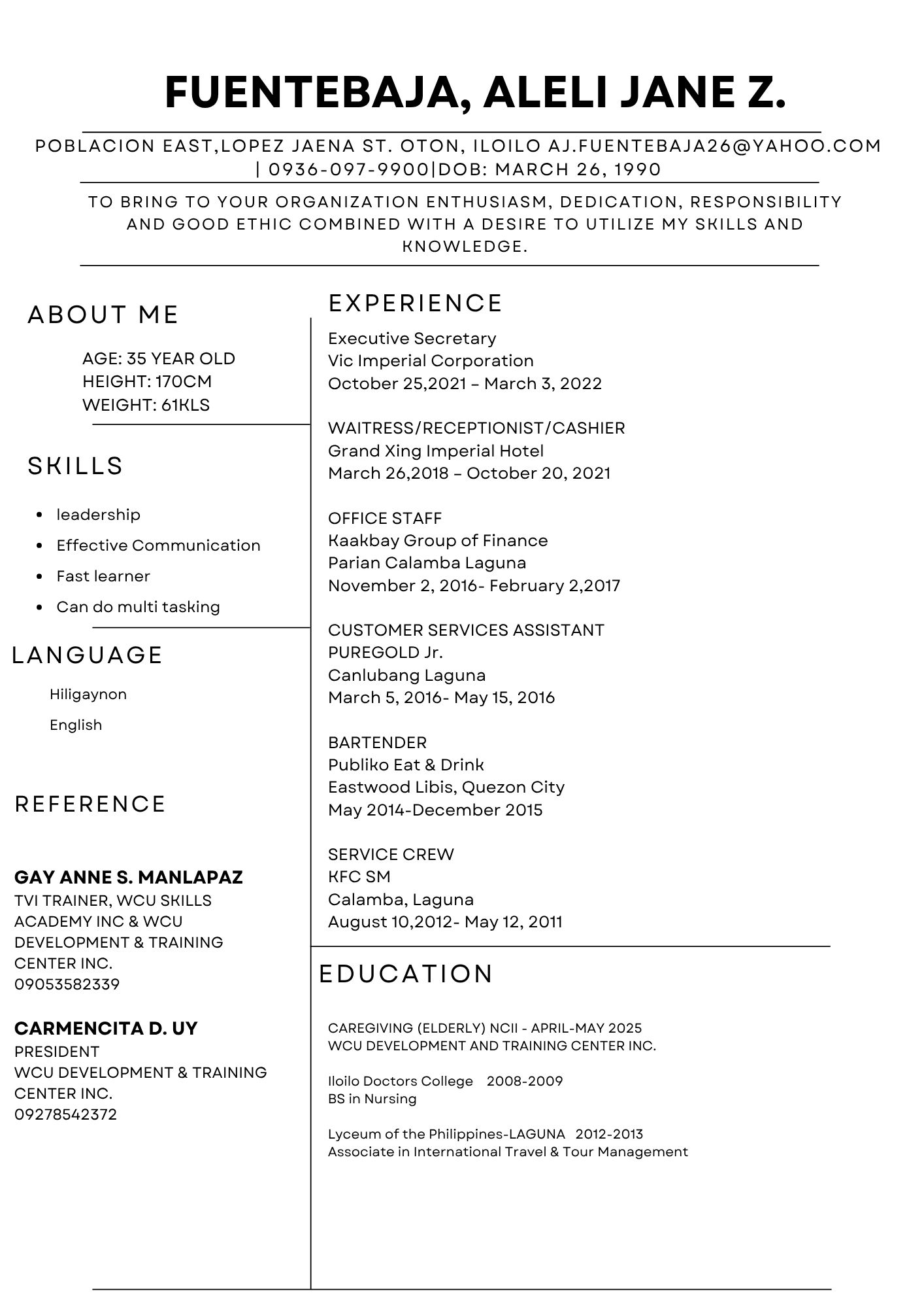UPLOAD RESUME