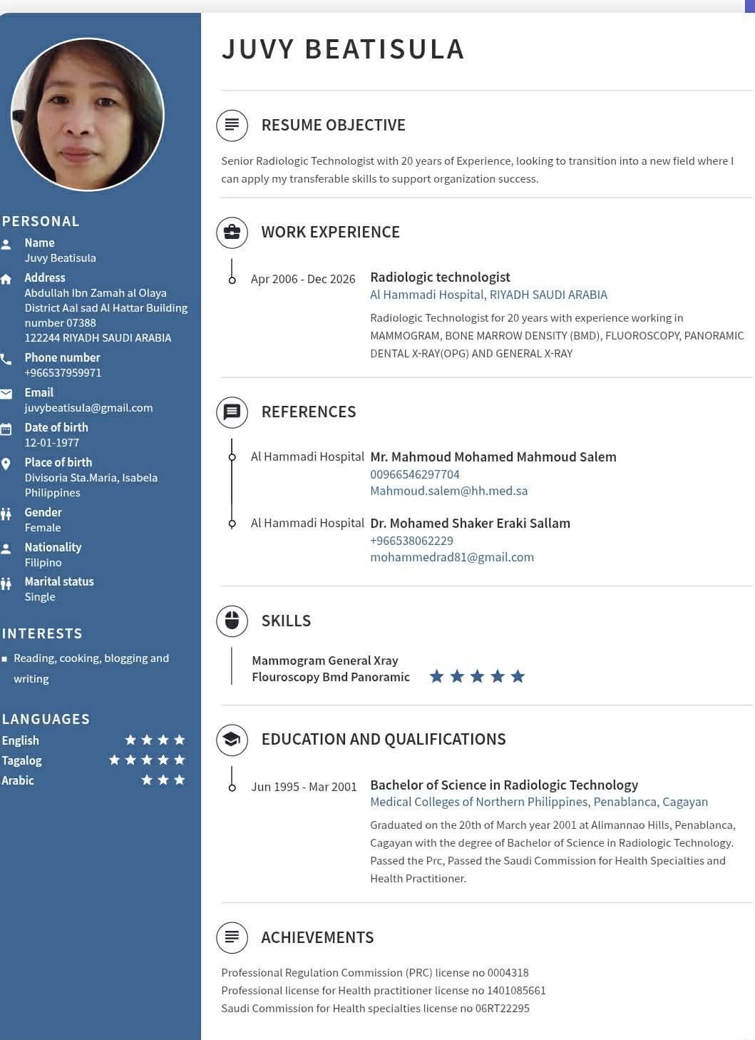 UPLOAD RESUME
