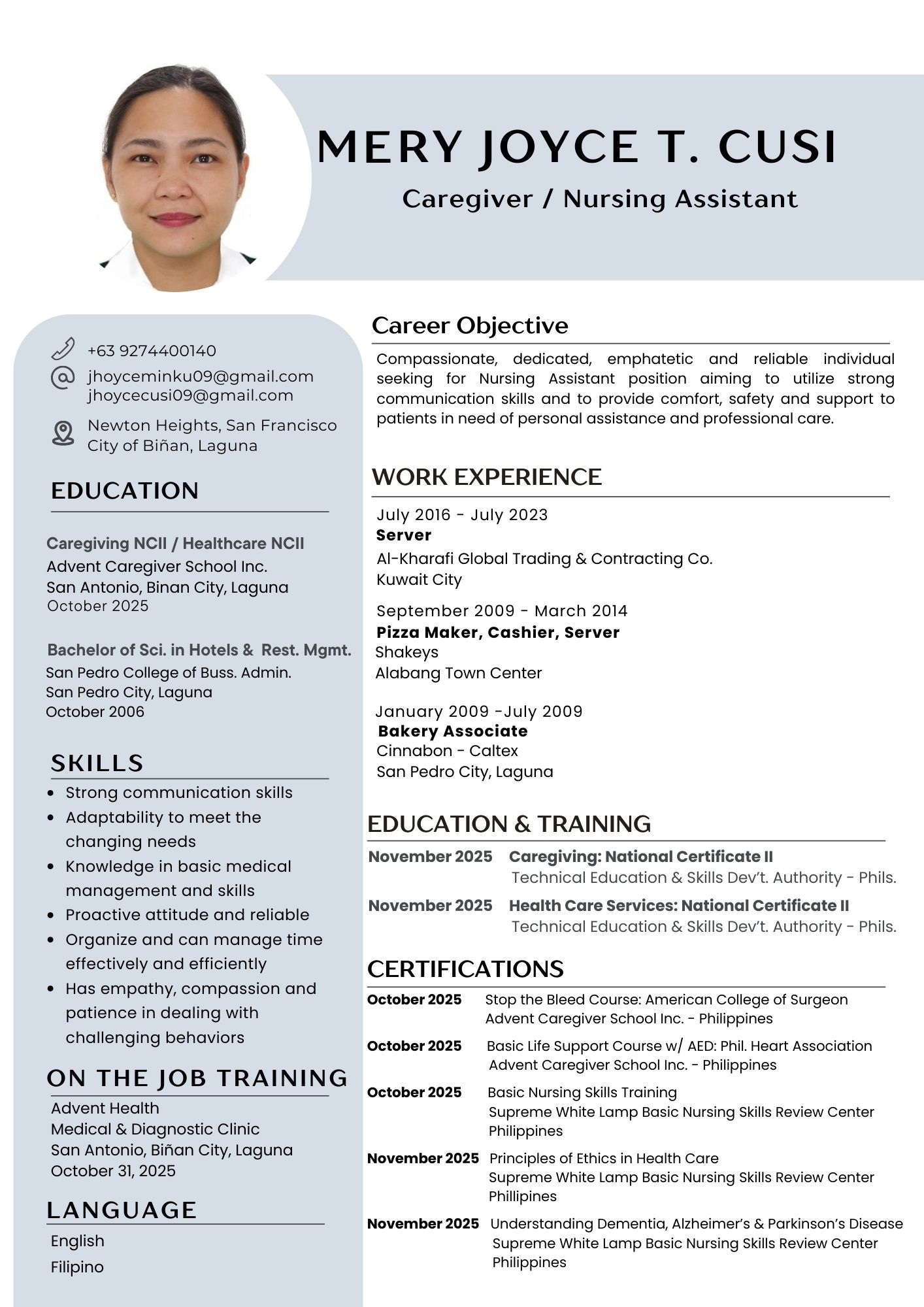 UPLOAD RESUME