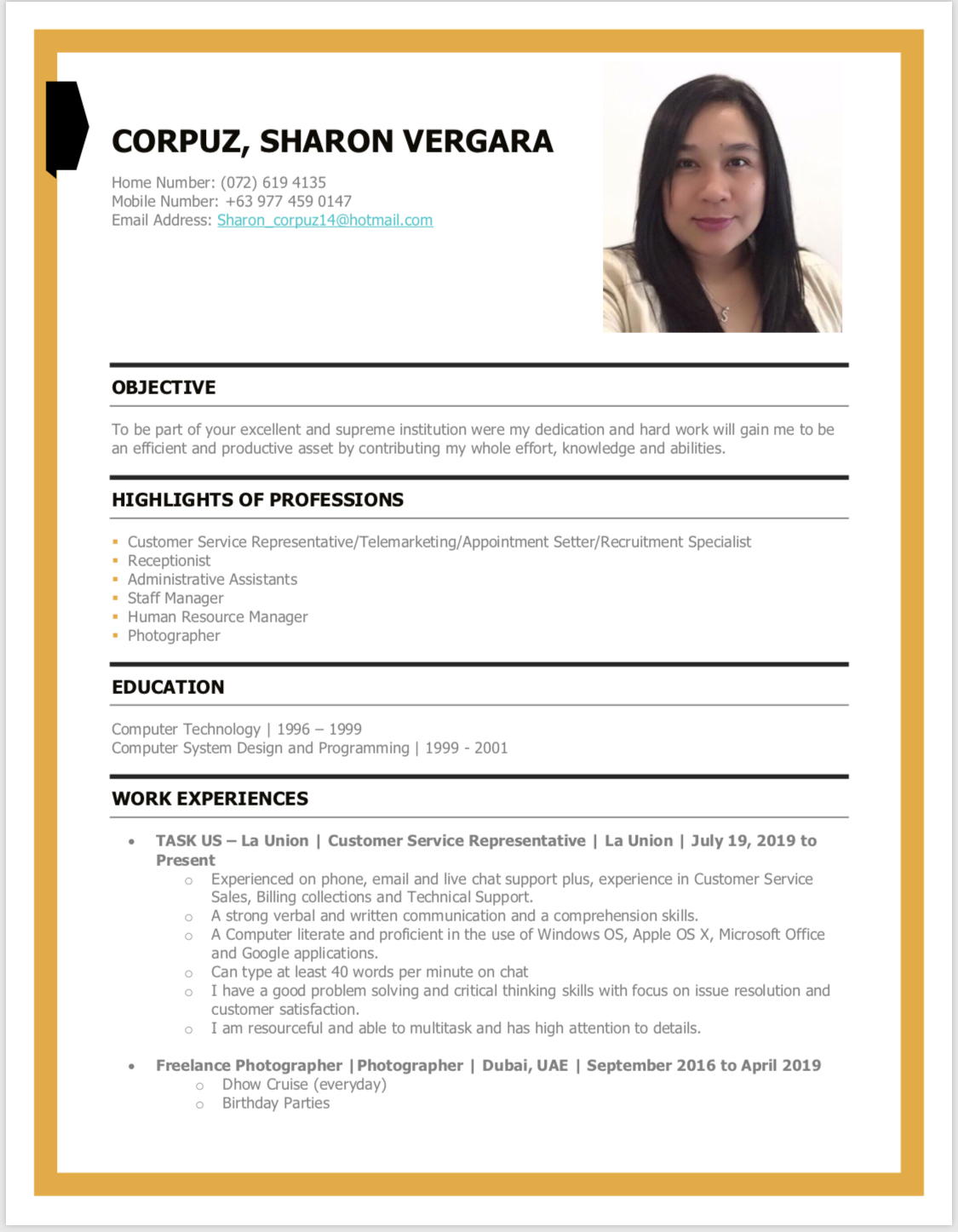 UPLOAD RESUME