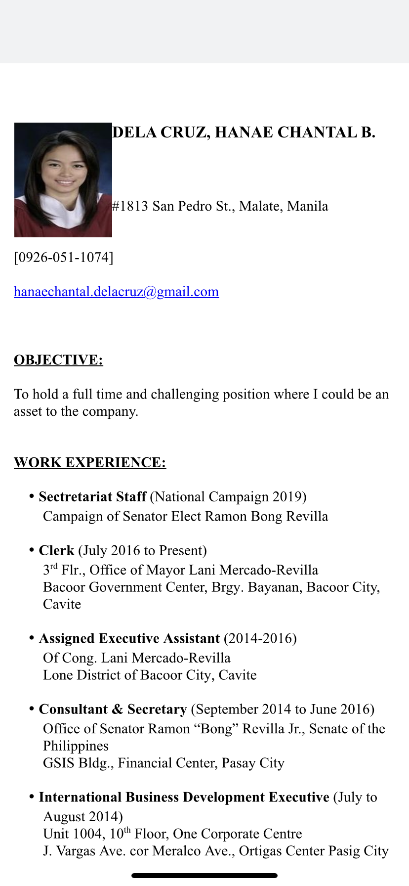 UPLOAD RESUME