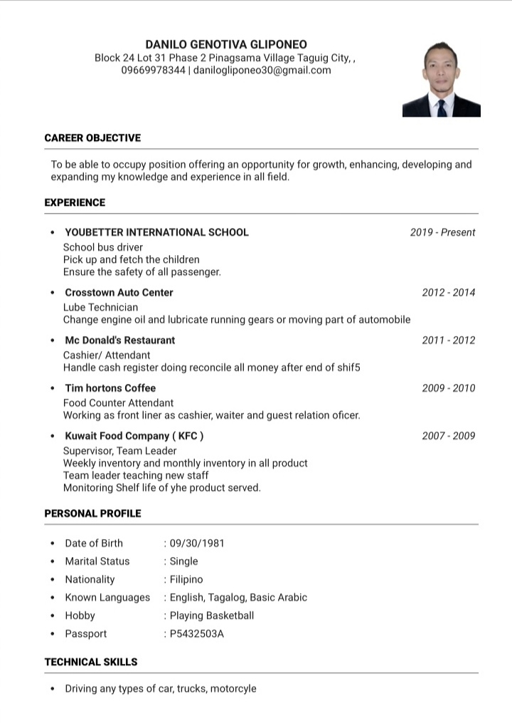 UPLOAD RESUME