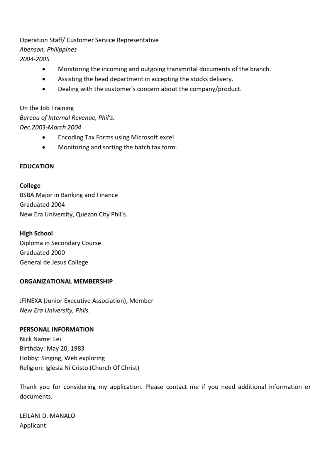 UPLOAD RESUME