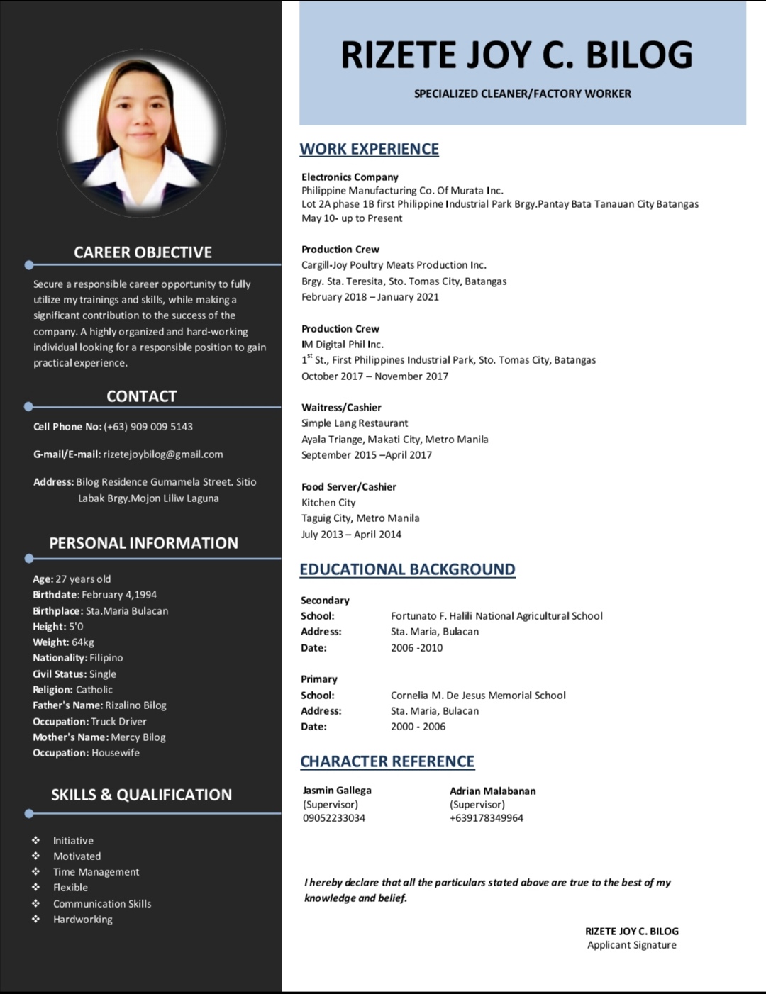 UPLOAD RESUME