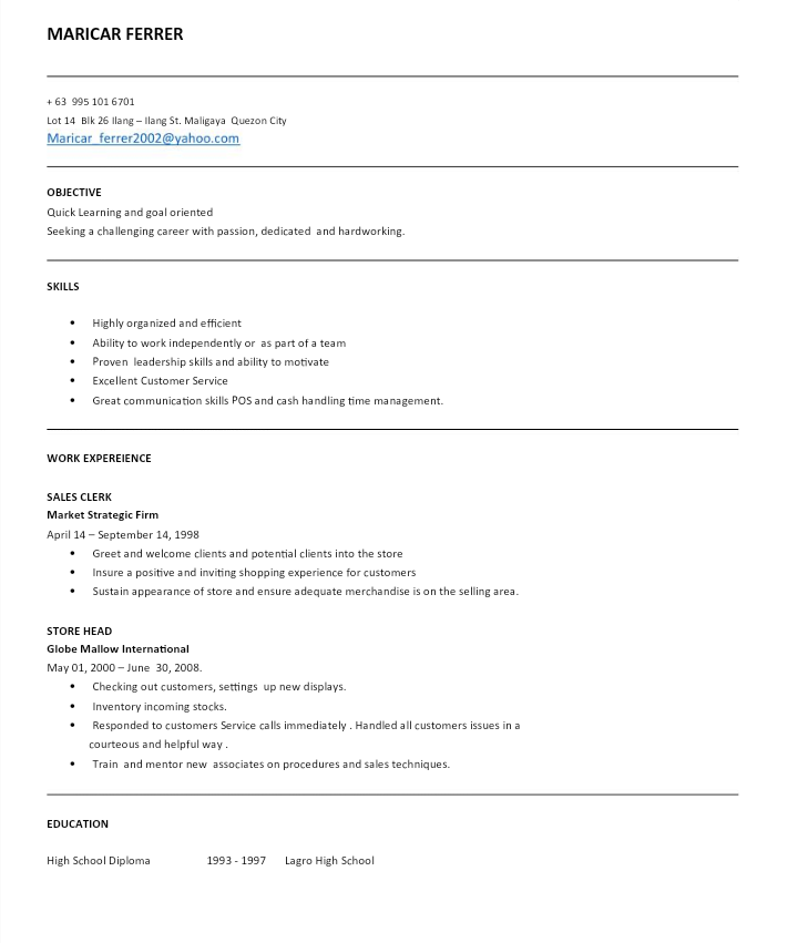UPLOAD RESUME