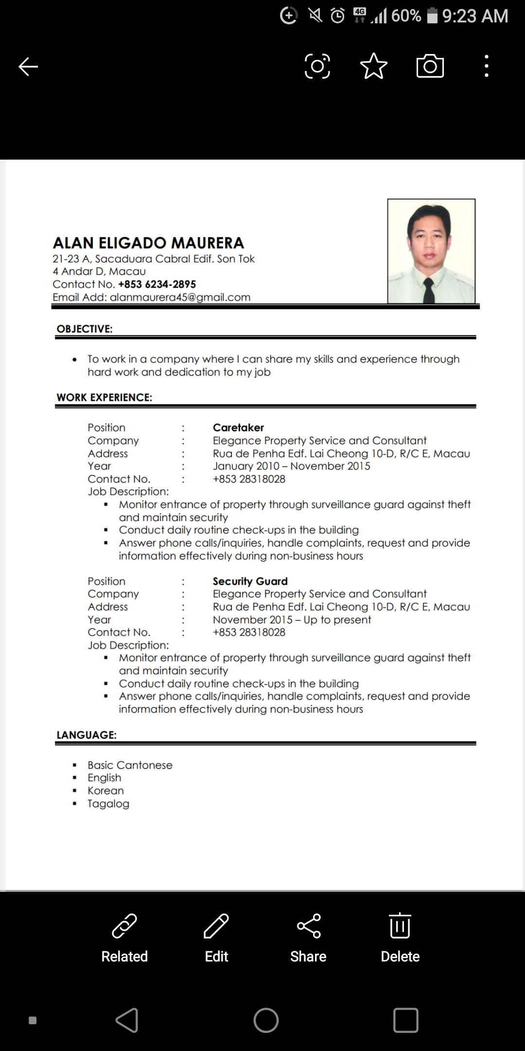 UPLOAD RESUME