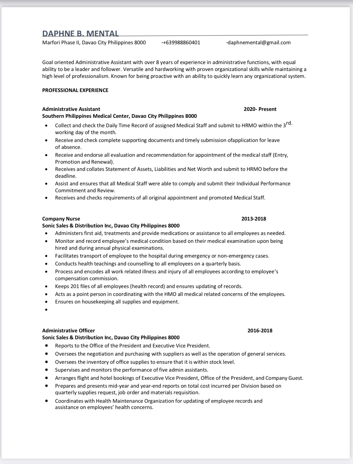 UPLOAD RESUME