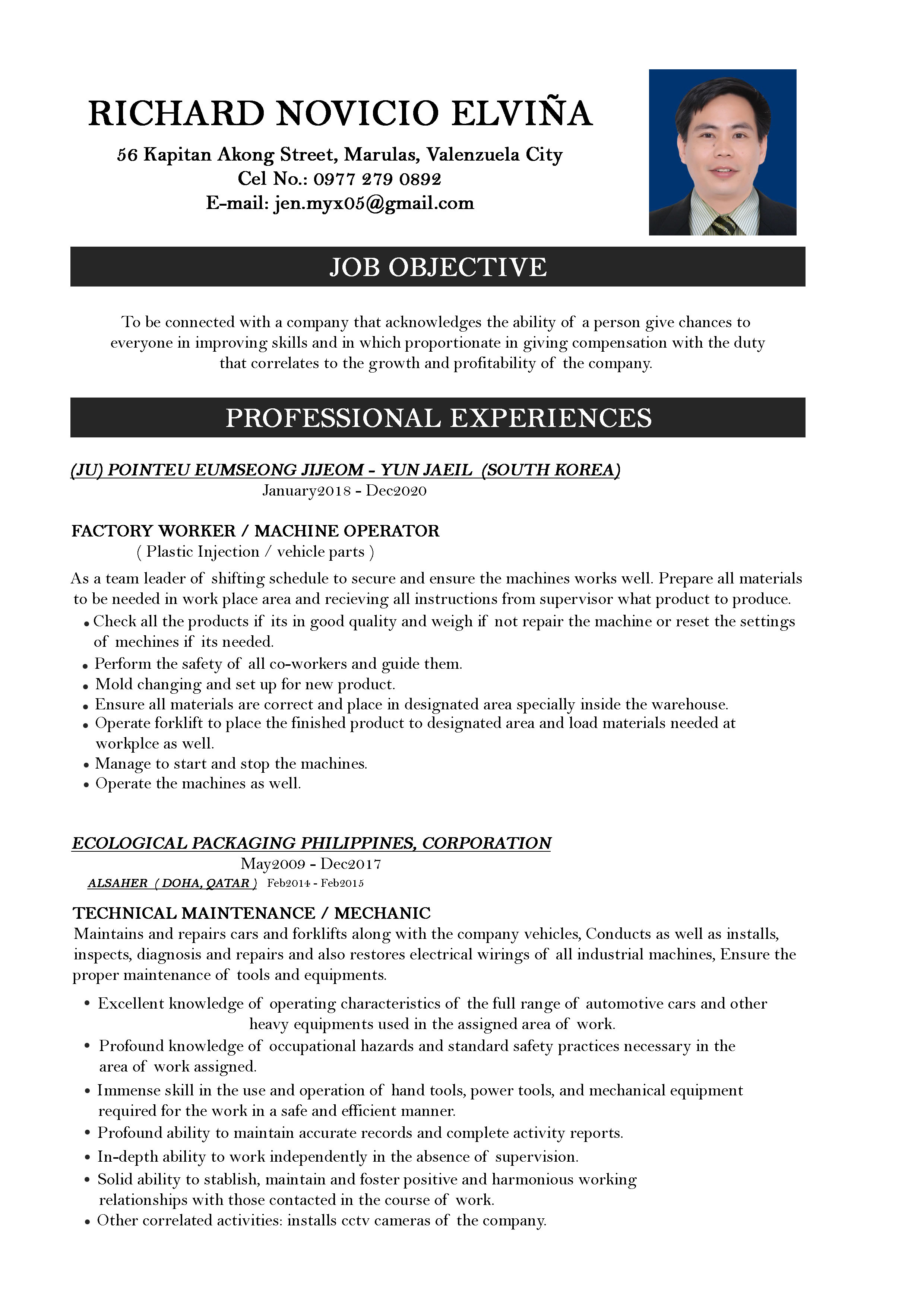 UPLOAD RESUME