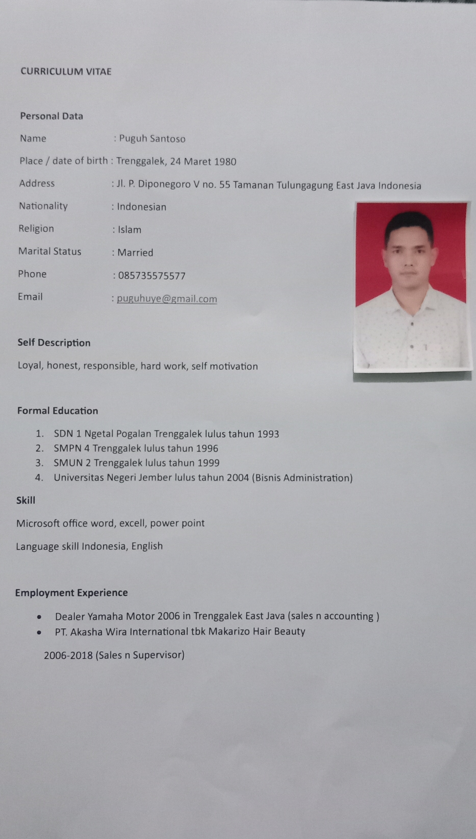 UPLOAD RESUME