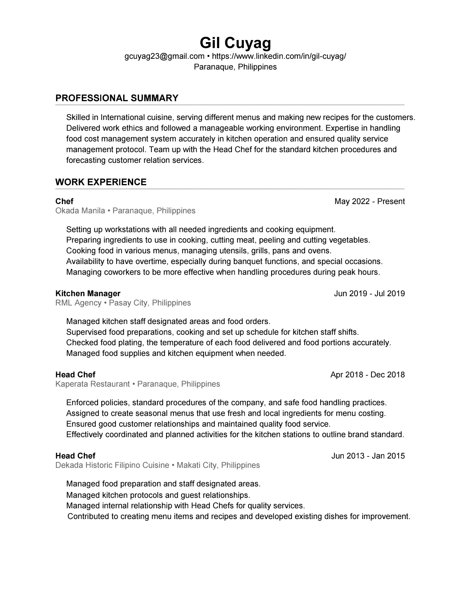 UPLOAD RESUME