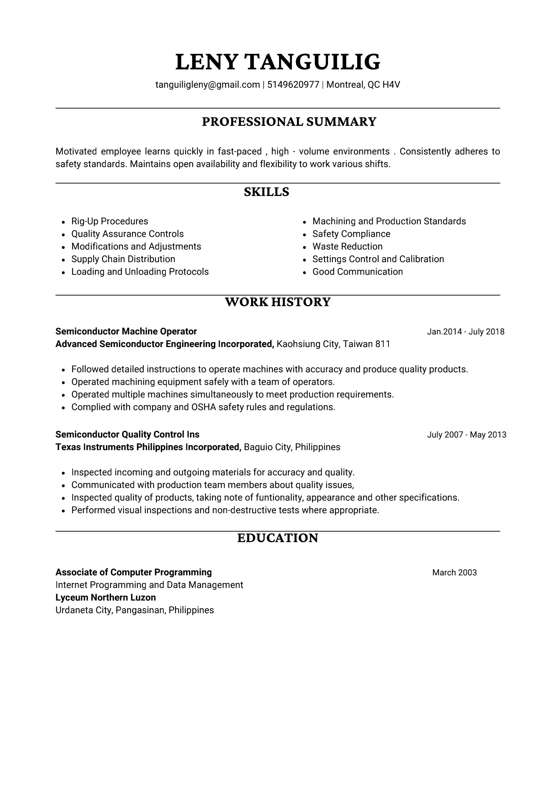 UPLOAD RESUME