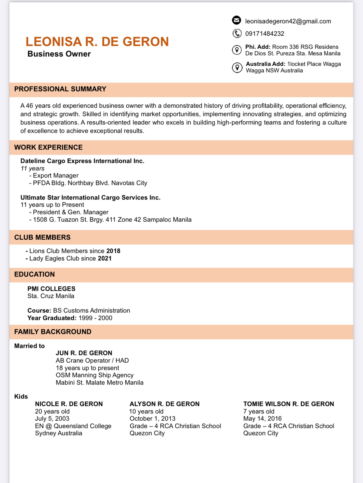UPLOAD RESUME