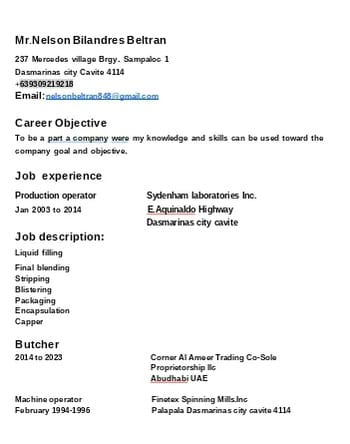 UPLOAD RESUME