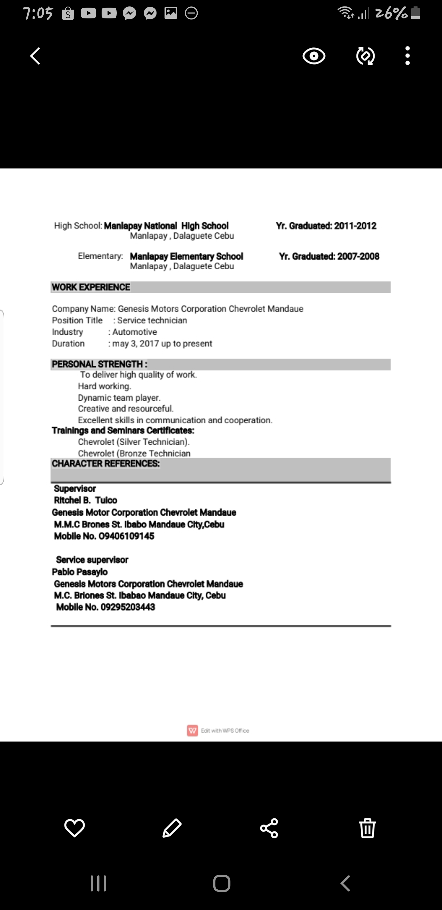 UPLOAD RESUME