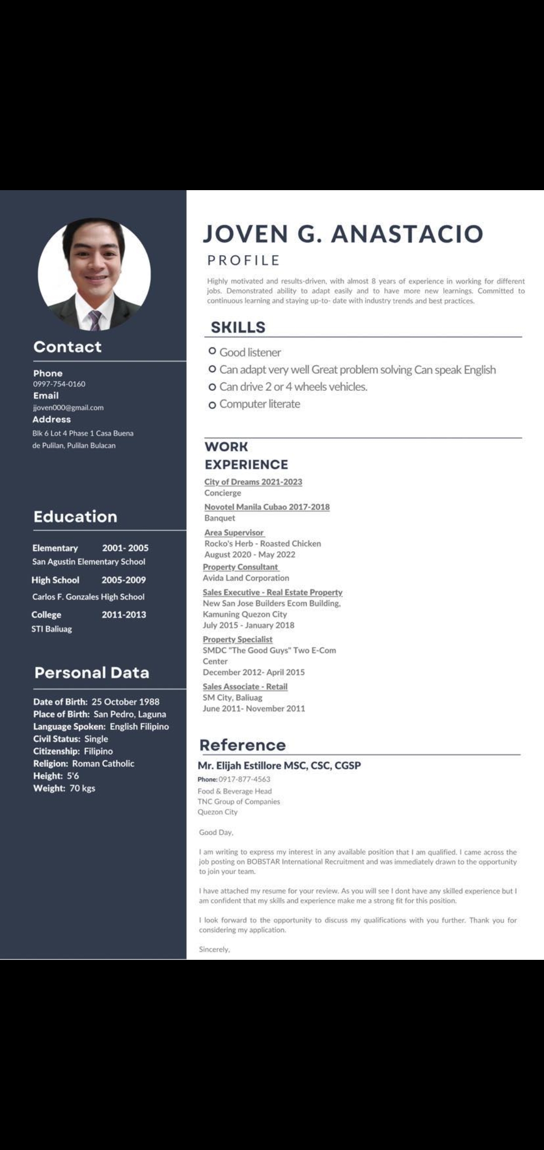 UPLOAD RESUME
