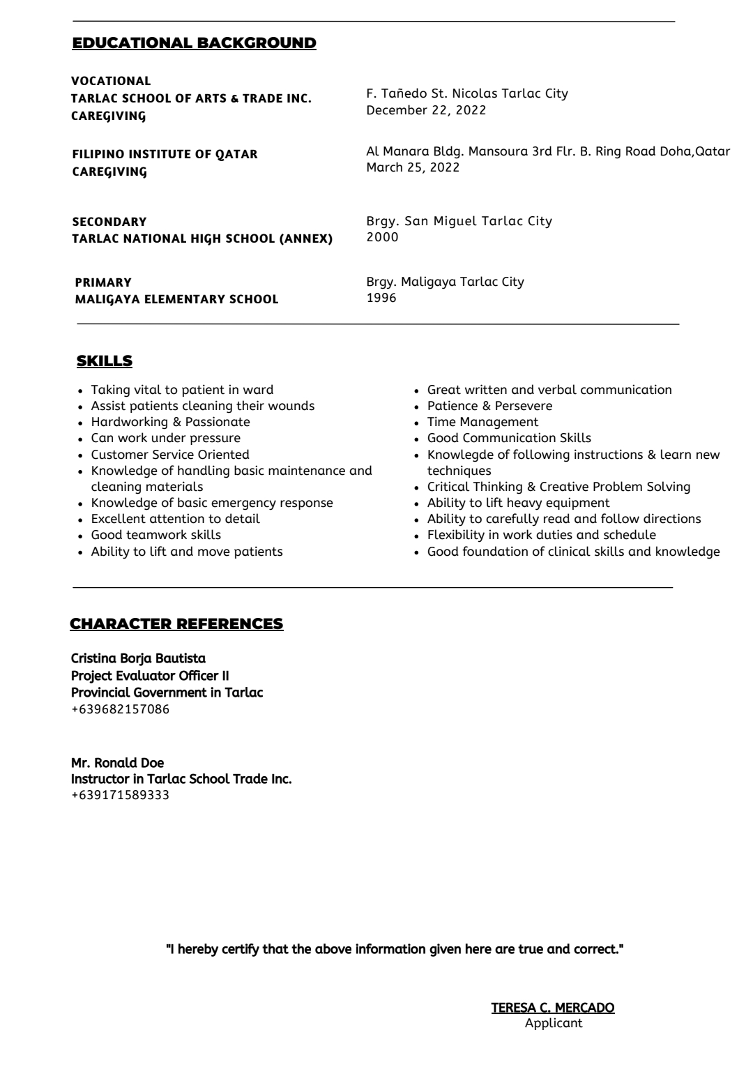 UPLOAD RESUME