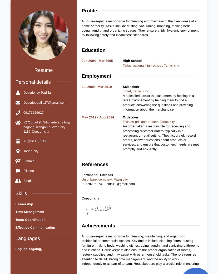 UPLOAD RESUME